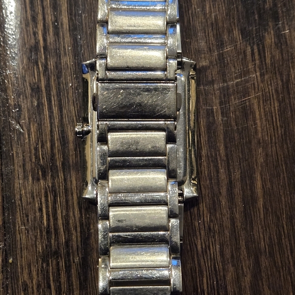 Kenneth Cole Silver Rectangular Face Watch - Picture 2 of 3